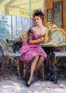 Mujer Painting - Pretty Lady KR 004 Impresionista